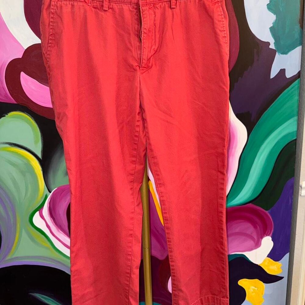 Club-room Men's Red and Orange Trousers